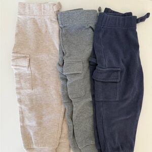 Garanimals Waffle Knit Cargo Joggers - Beige, Gray, and Navy
